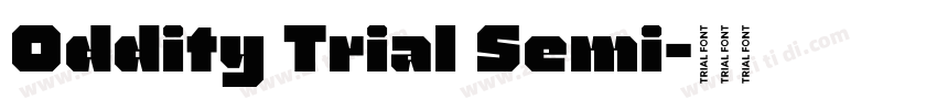 Oddity Trial Semi字体转换